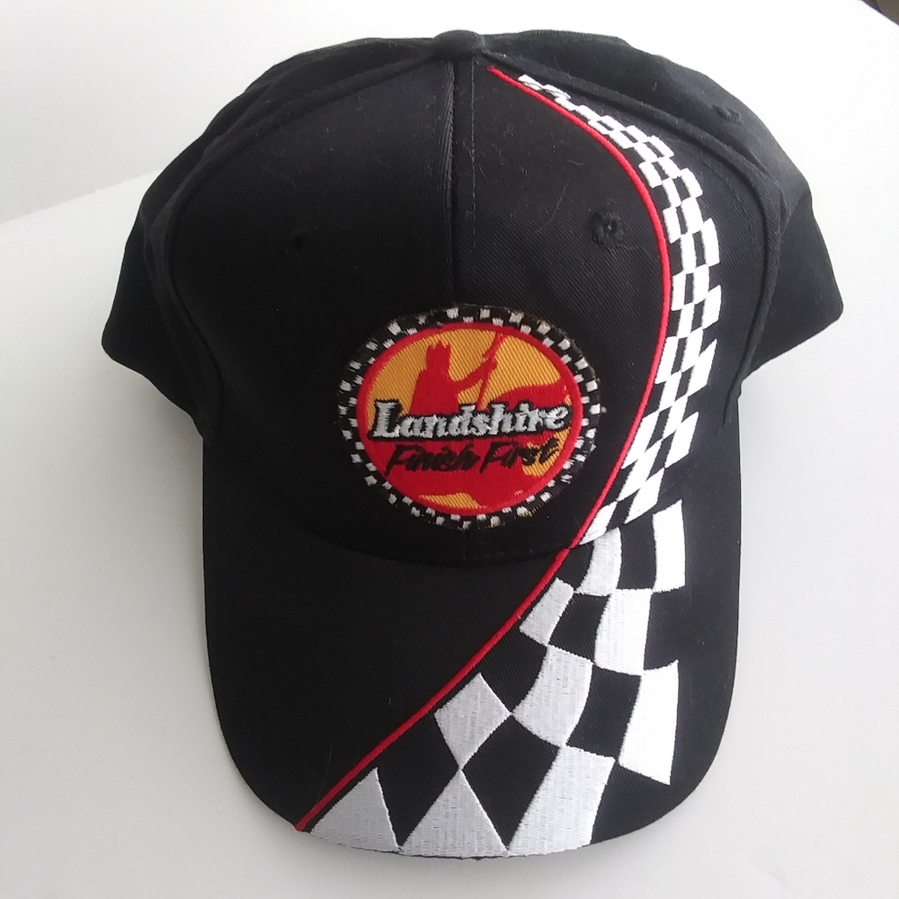 Landshire Racing Black Adjustable Cap